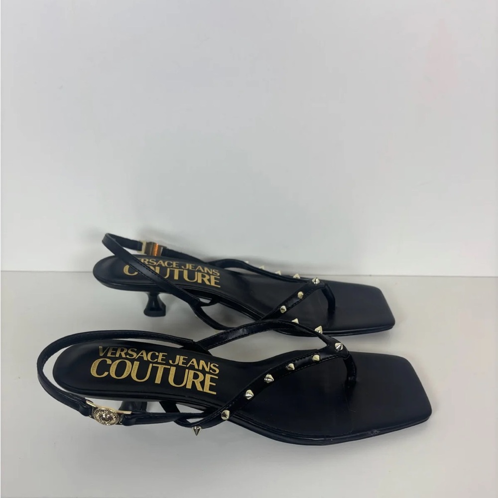 Versace Jeans Collection Black Elegant Sandals - Picture 2 of 5